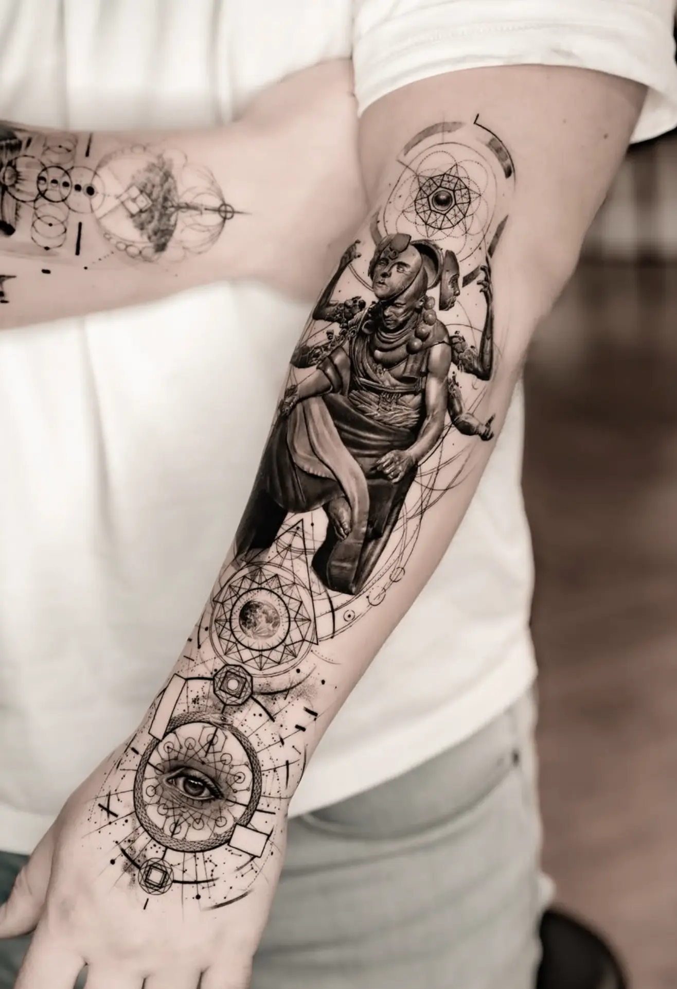 single needle tattoo technique