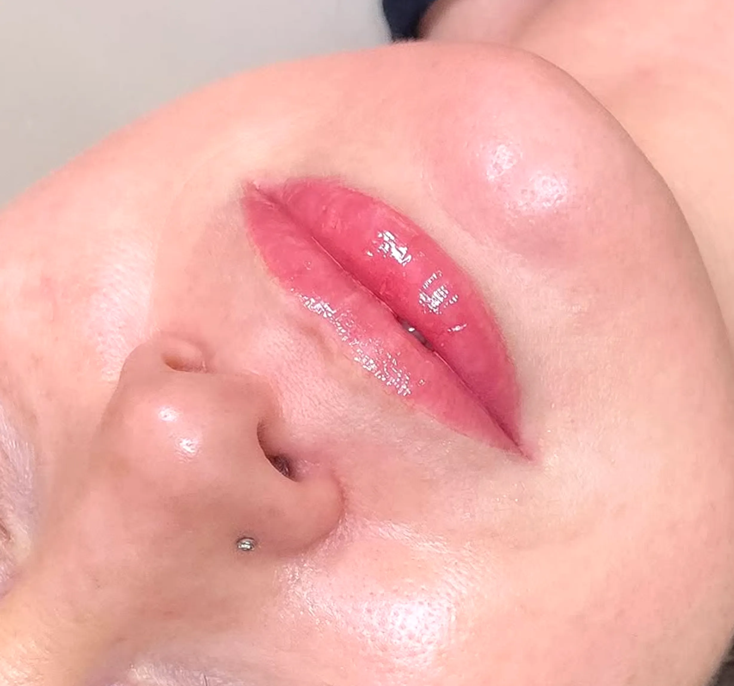 cosmetic lip tattoo fading