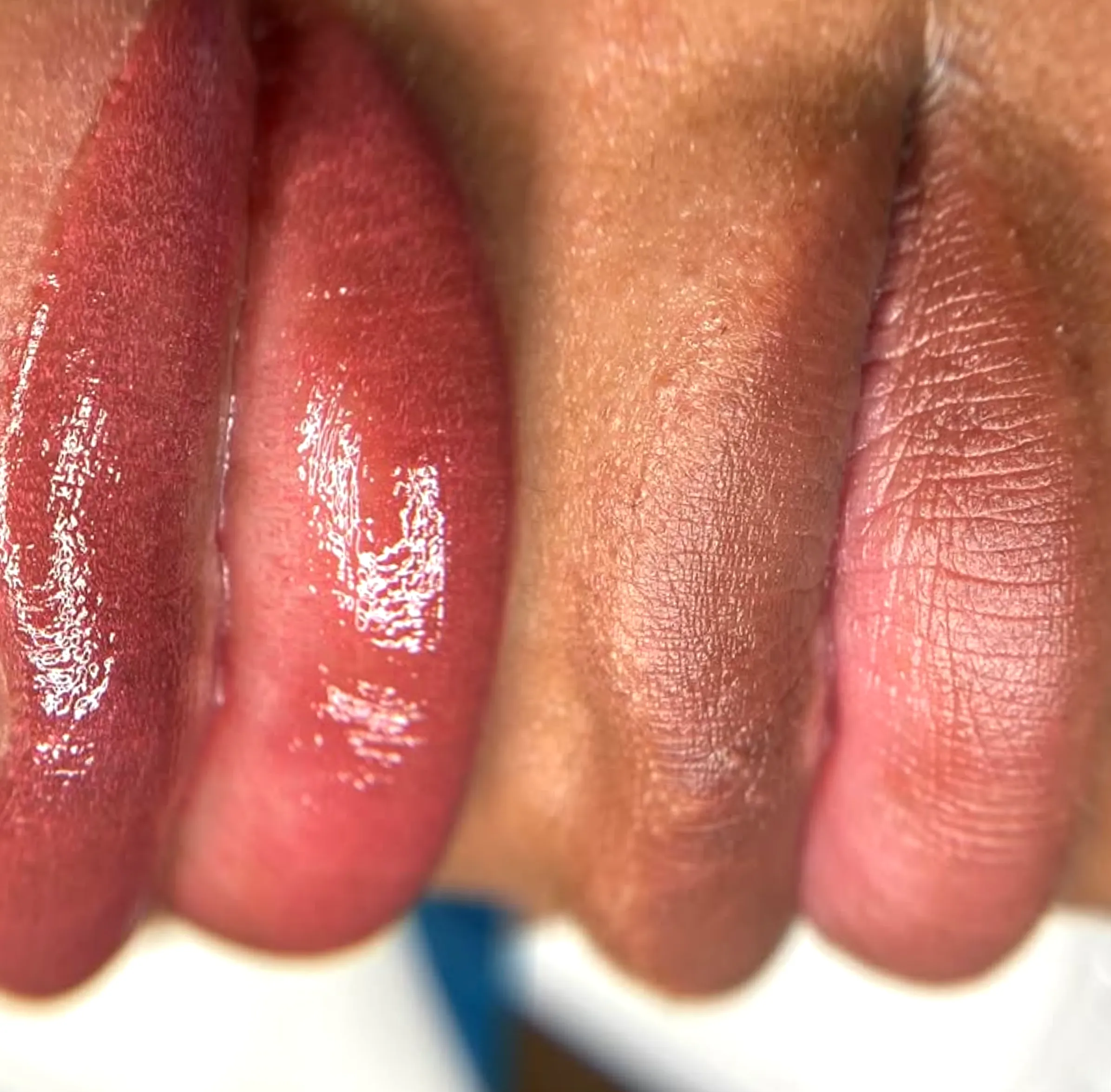 retinol effect on lip blush tattoo